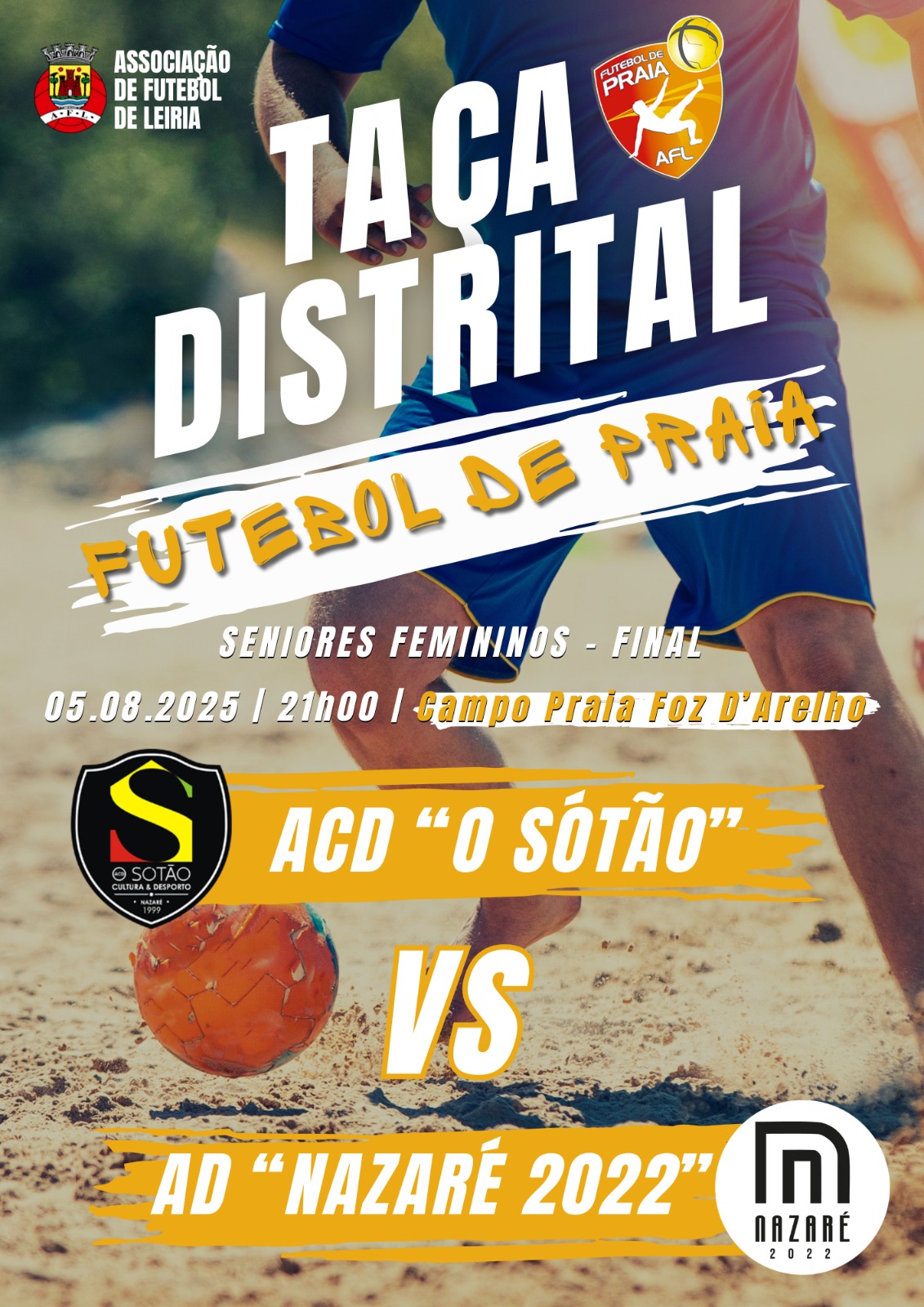 Final - Taça Distrital - Seniores Femininos - Futebol Praia